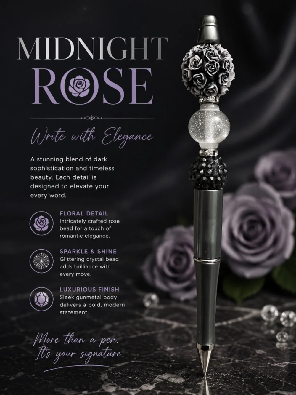 Shadow Rose Pen